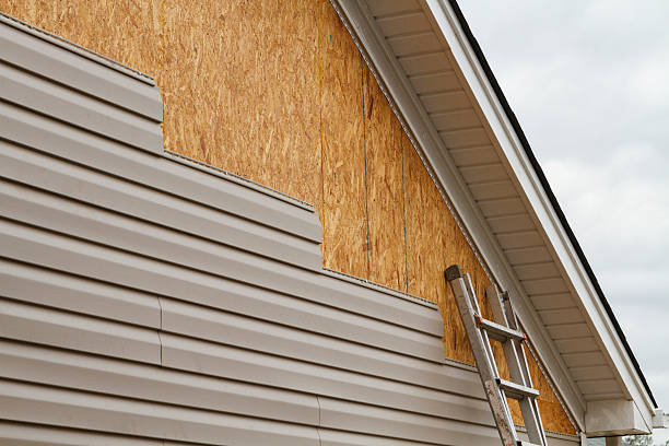 Professional Siding technician working in Fredericksburg, TX